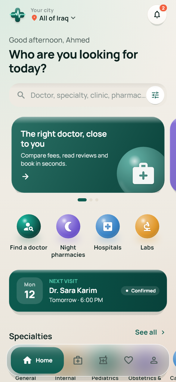 Every care category one tap away